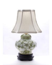 Palm Porcelain Jar Lamp